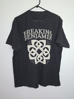 Breaking Benjamin 2015 Tour Black Graphic Band Tee